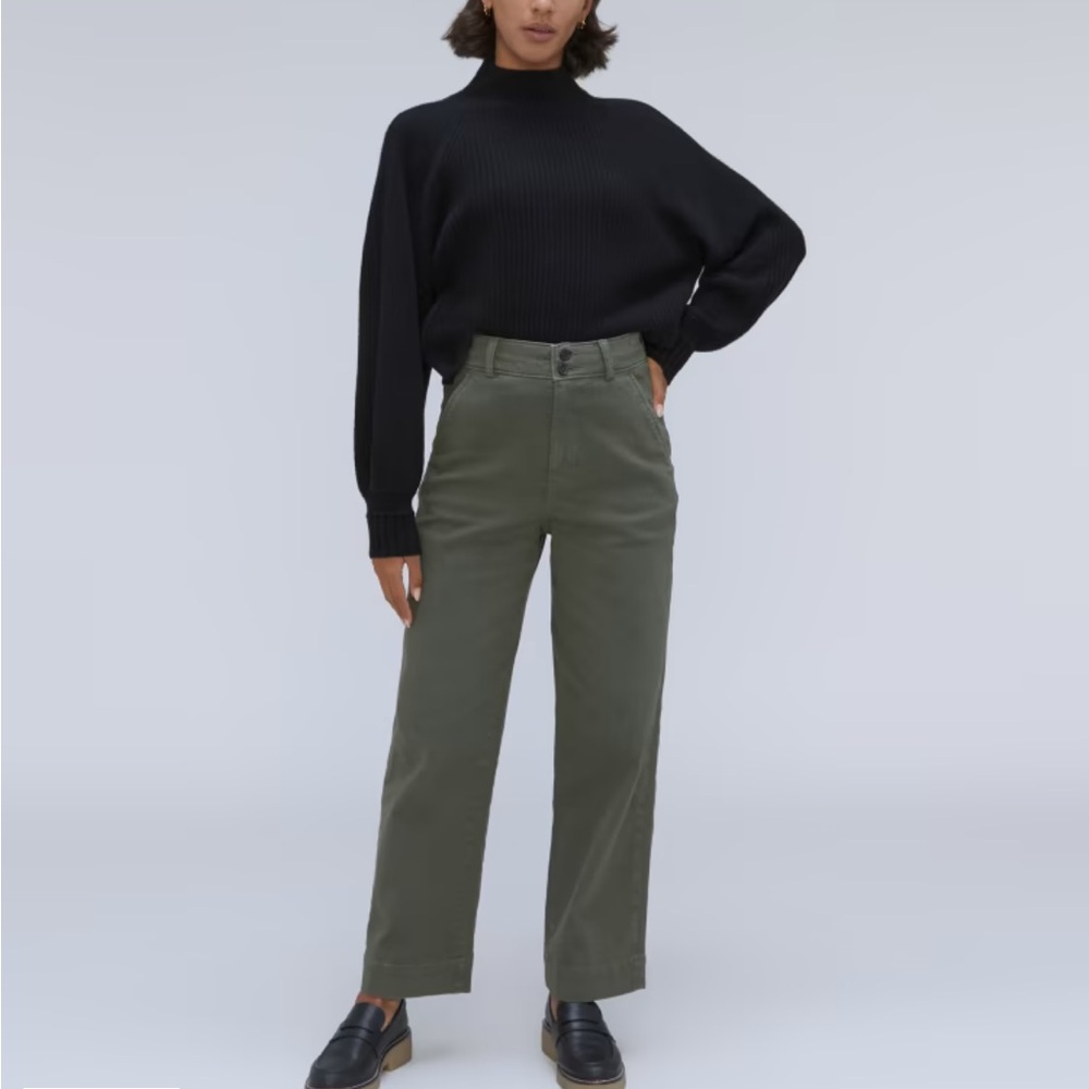 The Organic Wide-Leg Pant, size 6